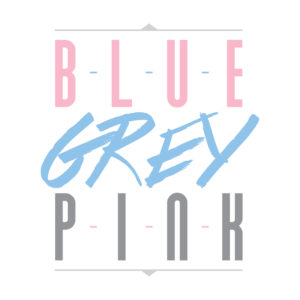 Blue Grey Pink